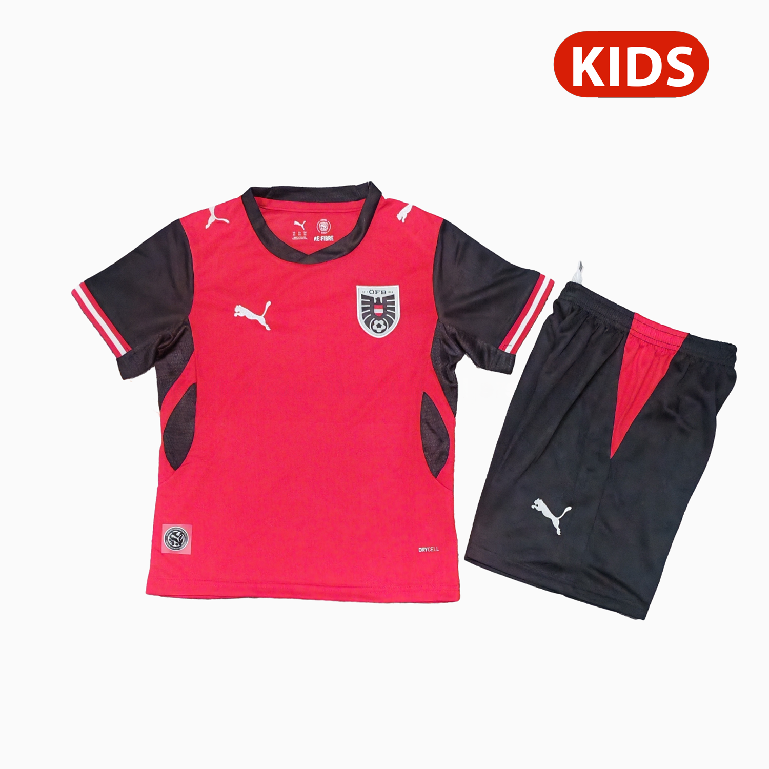 Austria 2026 Home Kids Kit - UnitedFutballJersey