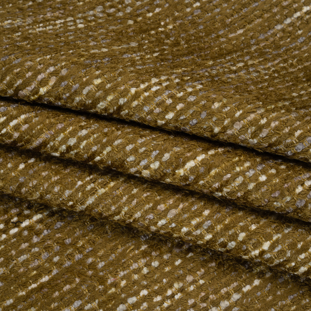 Recycled Olefin and Acrylic Upholstery Boucle and Chenille Tweed - Moss Stripes - Virginia Collection - Joann Fabrics