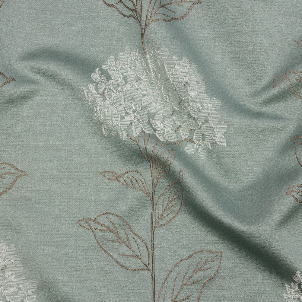 Drapery Jacquard - Mineral Hydrangea Stems - British Imported - Joann Fabrics