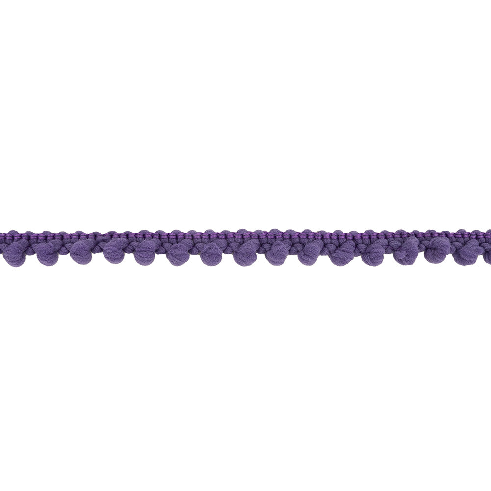 Purple Puffy Bobbles Trim - 0.375