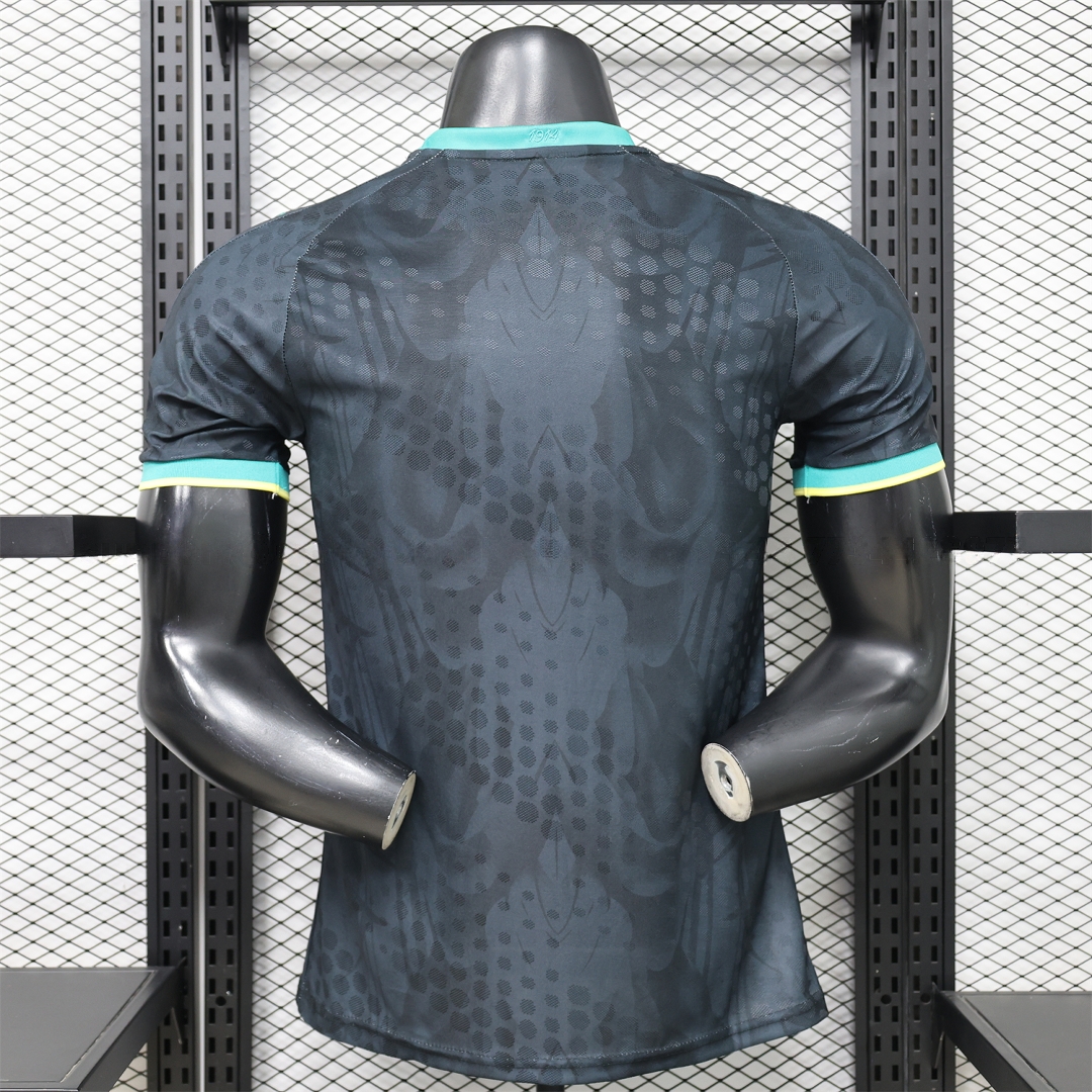 Brazil 2026 Black With Mint Green Special Jersey - Player Version - UnitedFutballJersey