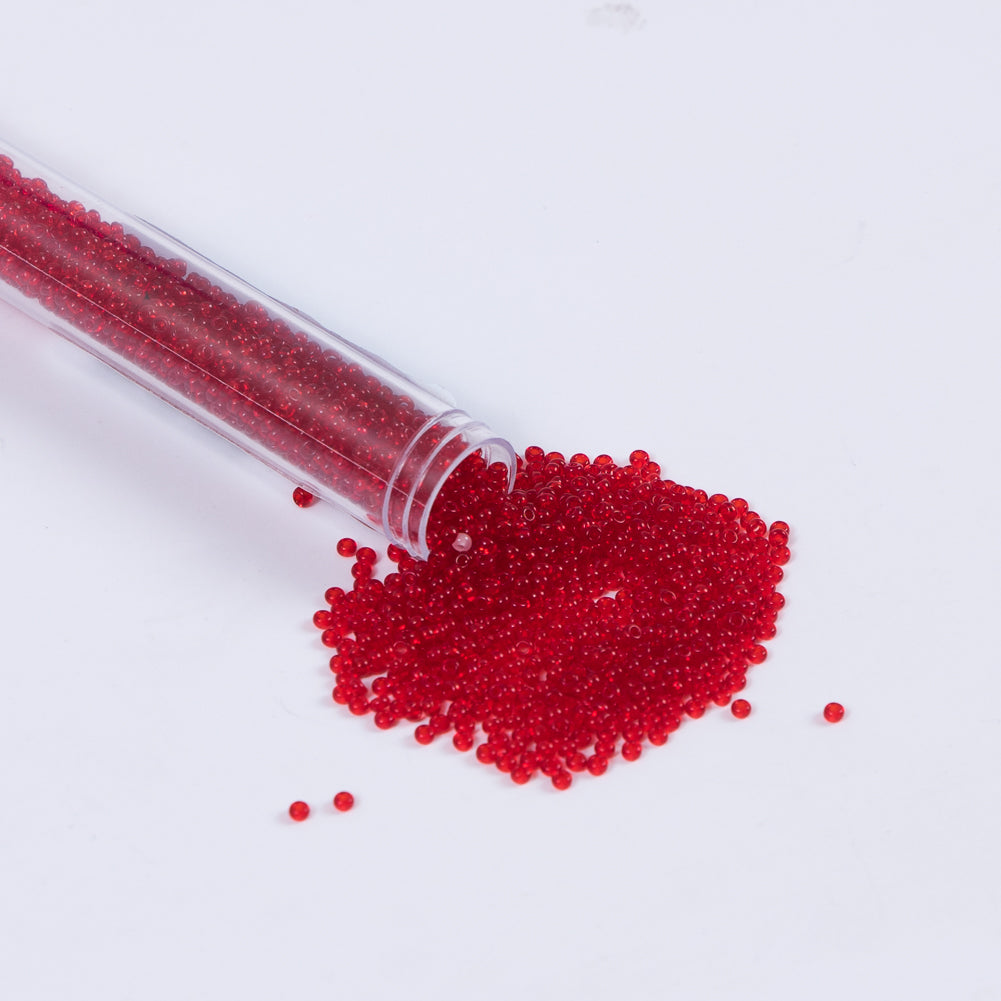 Light Red Clear Czech Seed Beads - Size 10 - Joann Fabrics