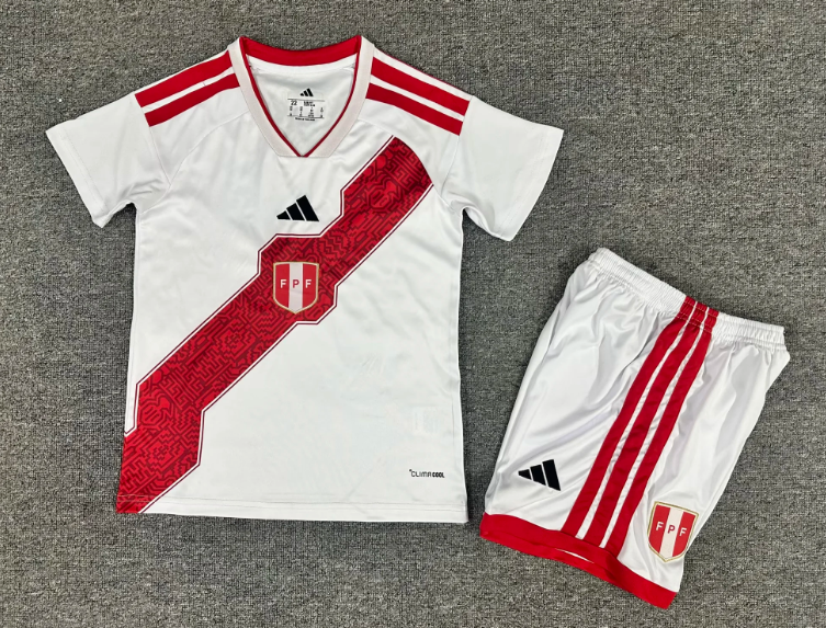 2026 Peru National Team Home Football Shirt 1:1 Thai Quality Kids Size