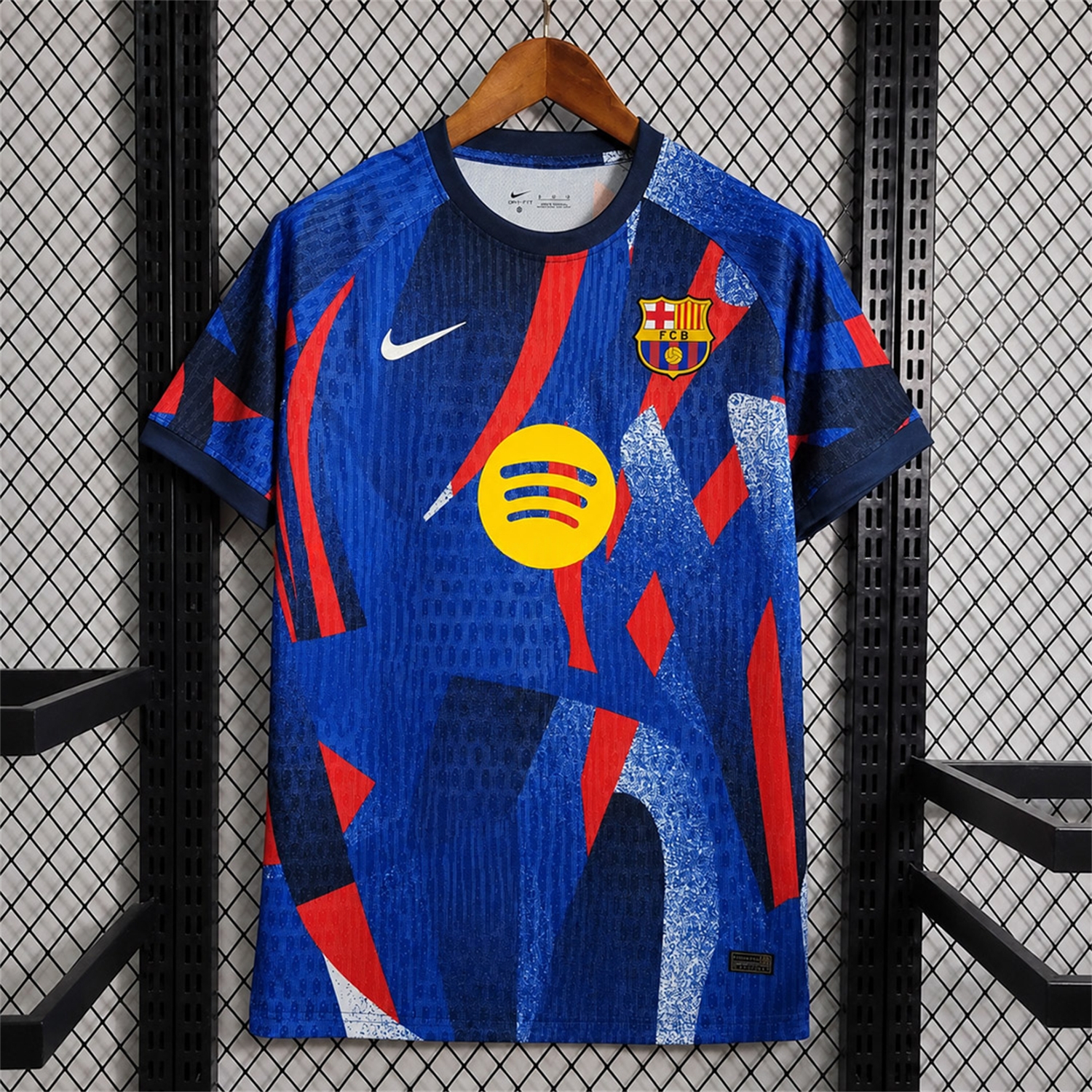 Barcelona 25-26 Blue With Red Pre-Match Jersey - Fans Version - UnitedFutballJersey