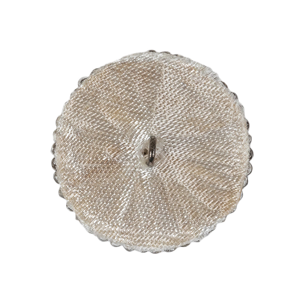 Vintage Silver Lined Seed Beaded Shank Back Button - 42L/27mm - Joann Fabrics
