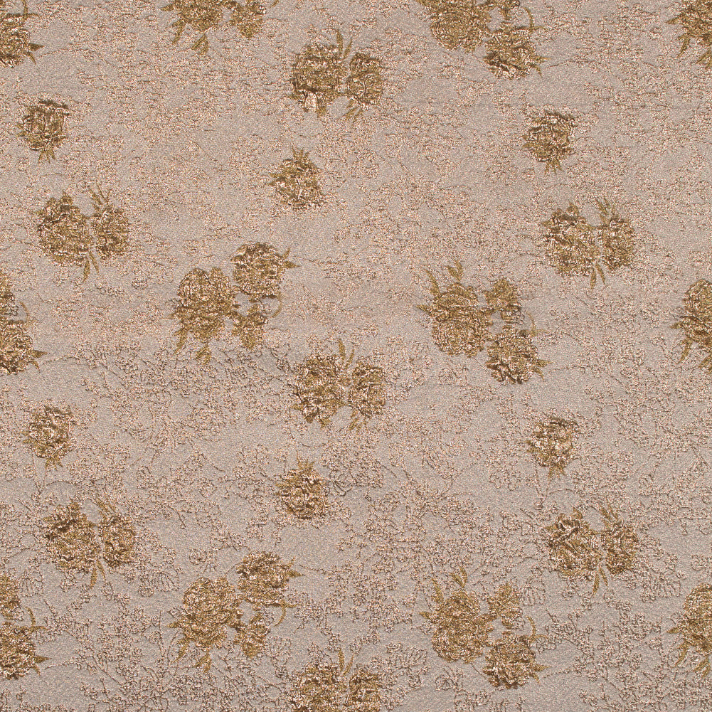 Gamboge and Gold Luxury Floral Metallic Brocade - Joann Fabrics