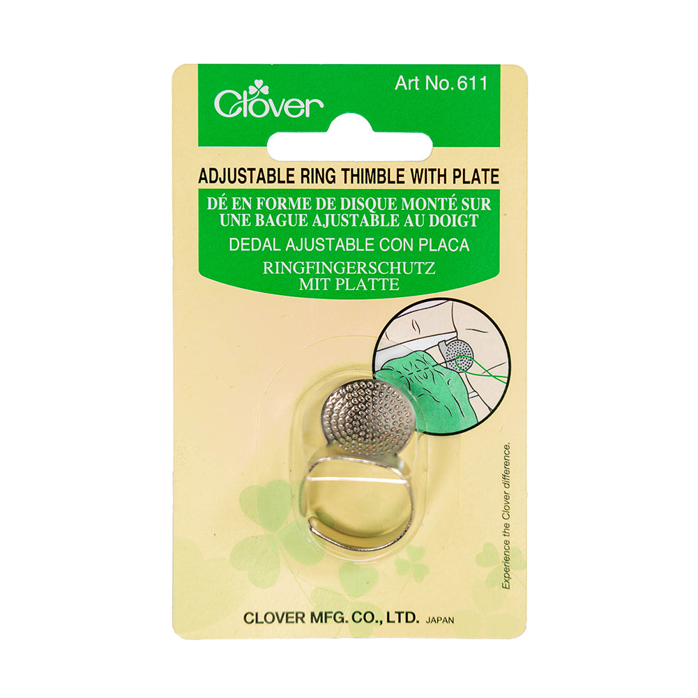 Clover Adjustable Ring Thimble with Plate - Joann Fabrics