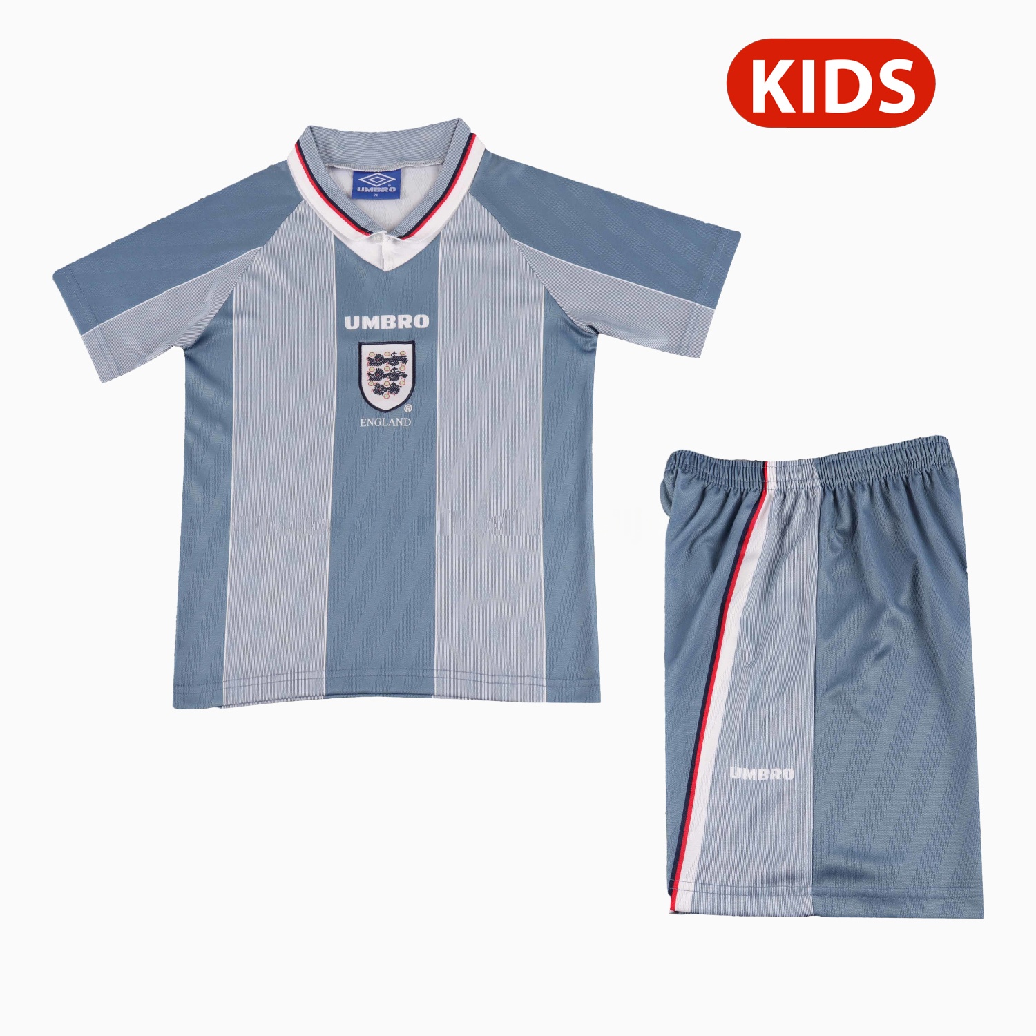 Retro England 1996 Away Kids Kit - UnitedFutballJersey