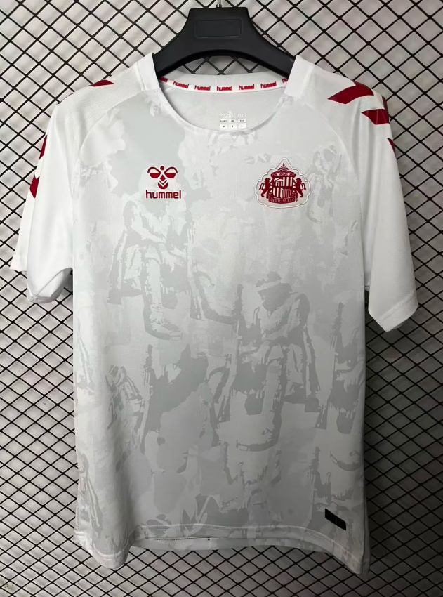 2025/2026 Sunderland AFC White-gray Football Jersey 1:1 Thai Quality