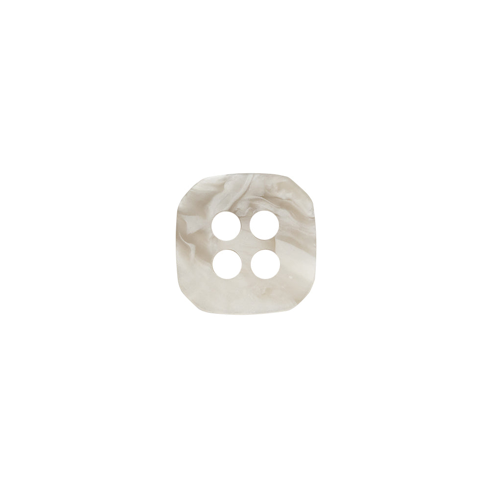 Square Plastic 4-Hole Button - 20L/12.5mm - White and Gray Swirls - Joann Fabrics