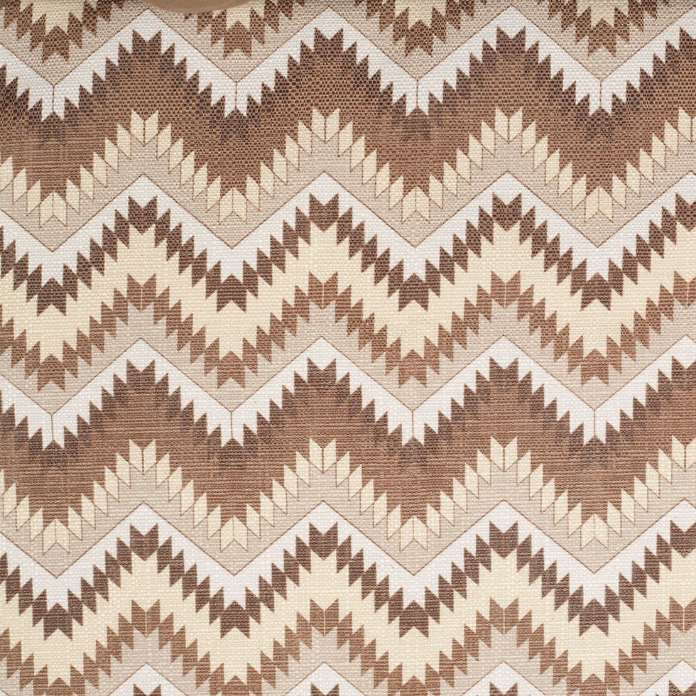 Spanish Beige/Brown Geometric Poly/Cotton Canvas - Joann Fabrics