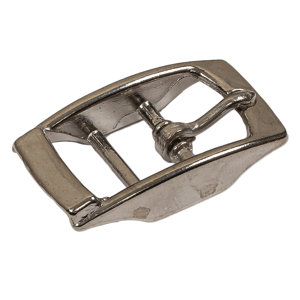Silver Rectangular Metal Buckle - 0.75