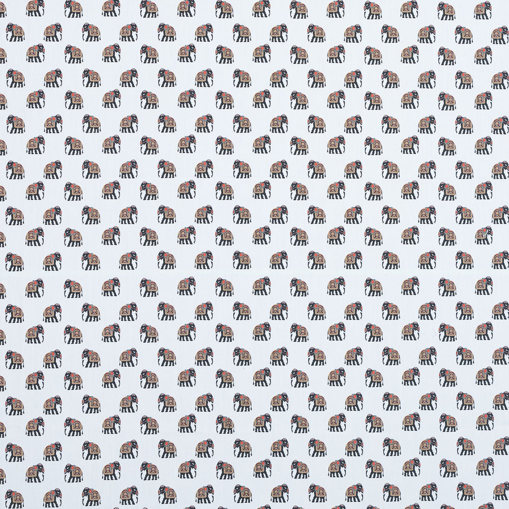 Mood Exclusive Le Cirque Charmant Elephant Printed Cotton Poplin - Joann Fabrics