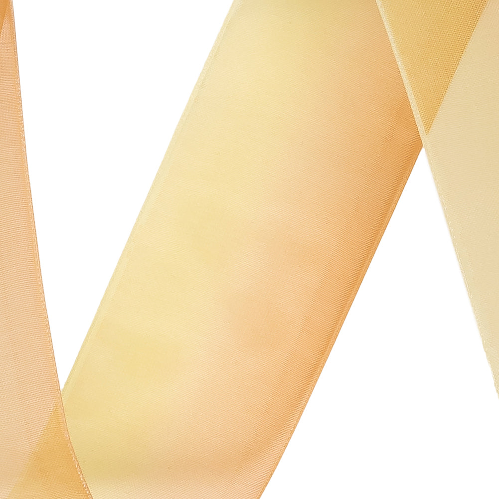 Sheer Yellow and Orange Ombre Ribbon - 1.5