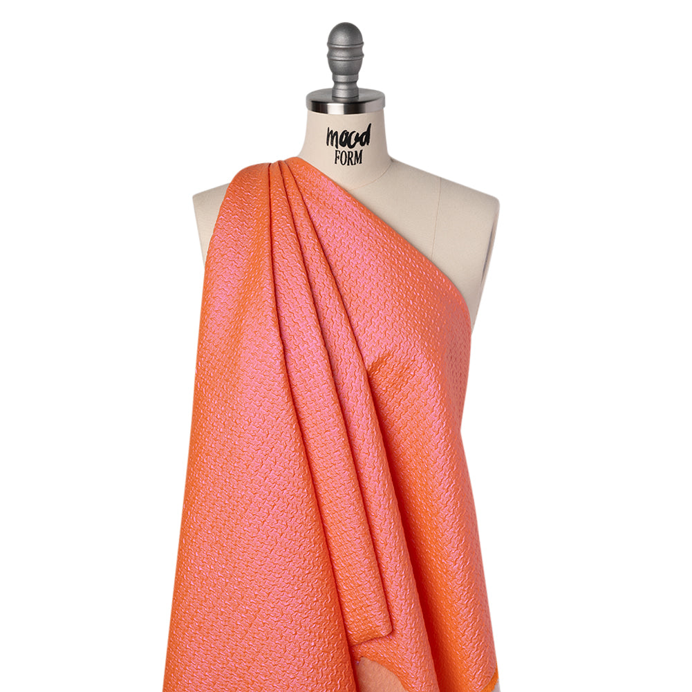 Puckered Novelty Jacketing - Coral Abstract - Edana Collection - Joann Fabrics