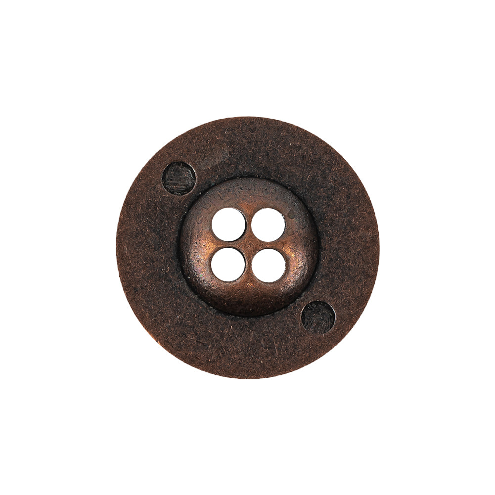 Italian Copper Floral Metal Button - 36L/23mm - Joann Fabrics