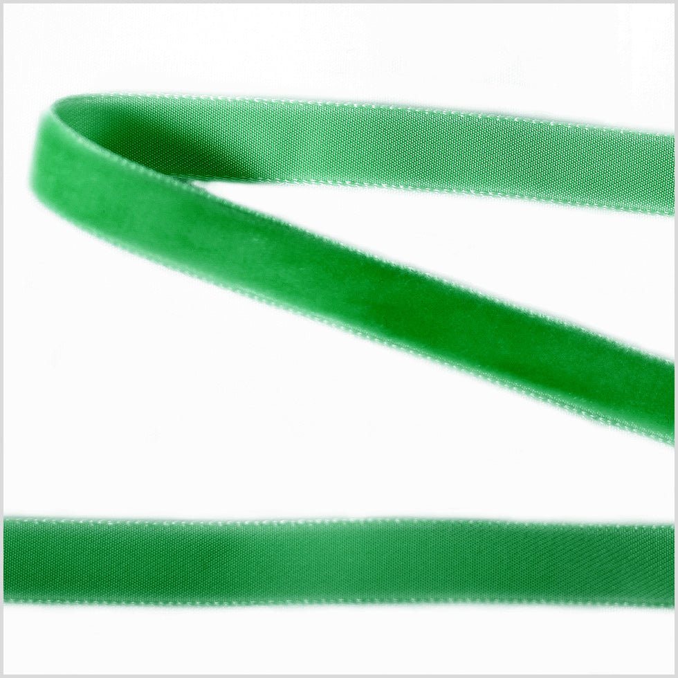 Single Faced Velvet Ribbon Made in Italy - 3/8