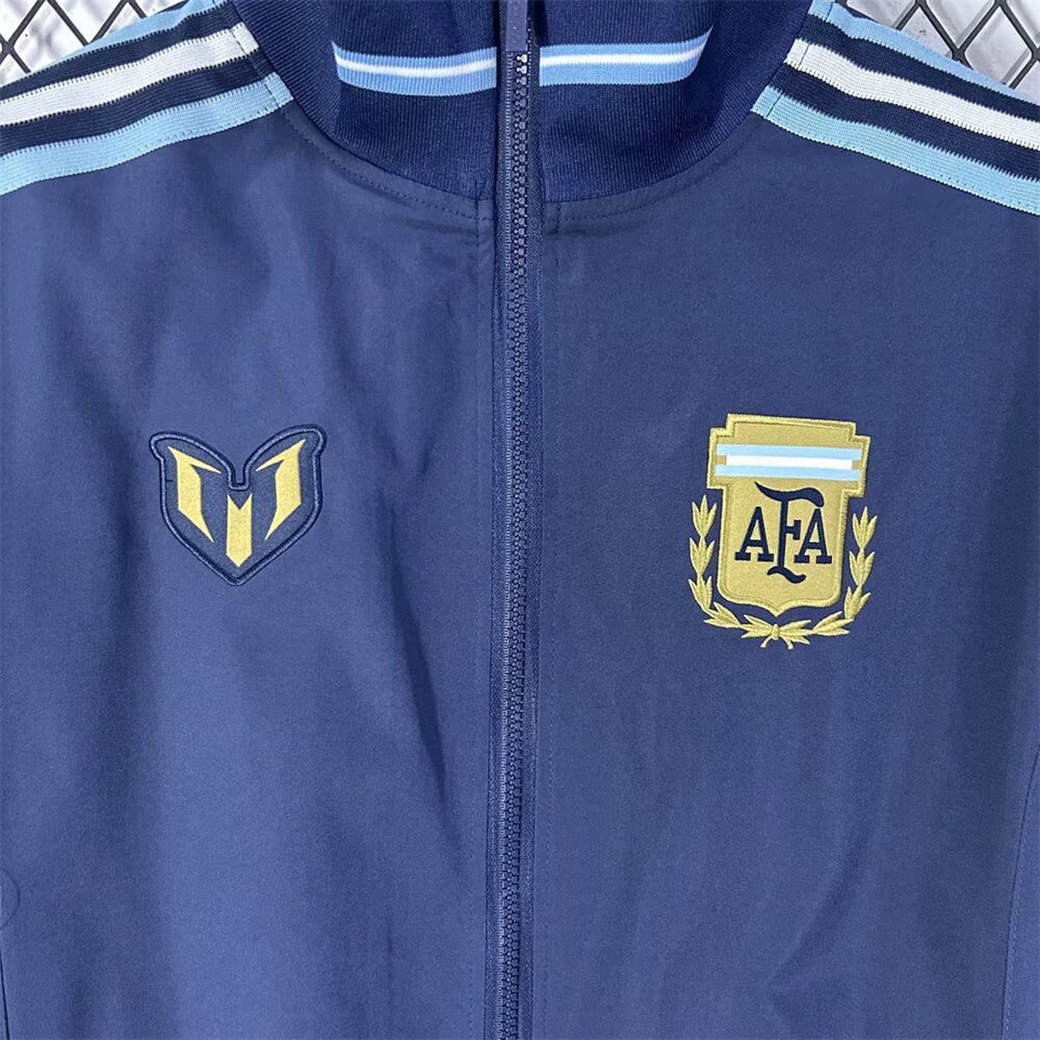 Argentina 2026 Messi Last Match Navy Blue Windbreaker Jacket - UnitedFutballJersey