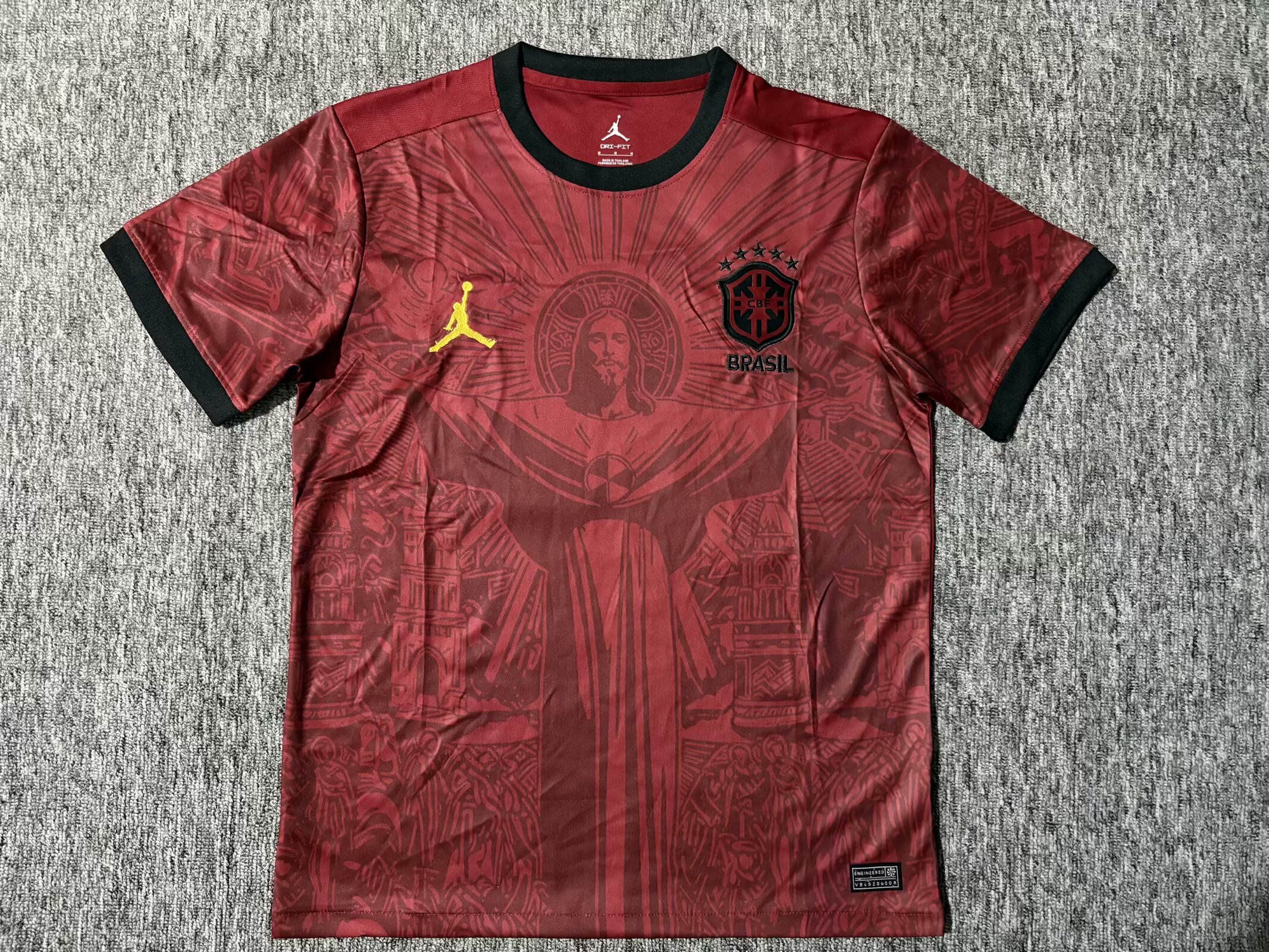 2025/2026 Brazil Jesus Wine Red Football Shirt 1:1 Thai Quality