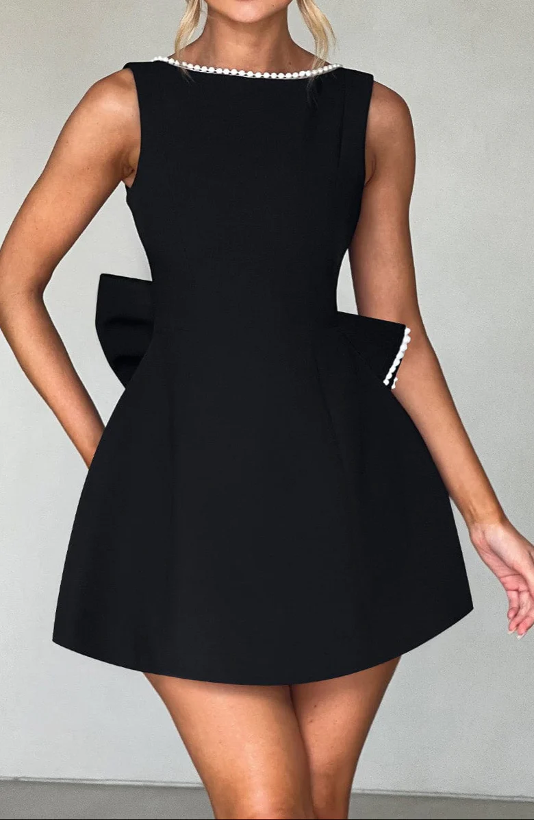 Alicia Mini Dress - Black