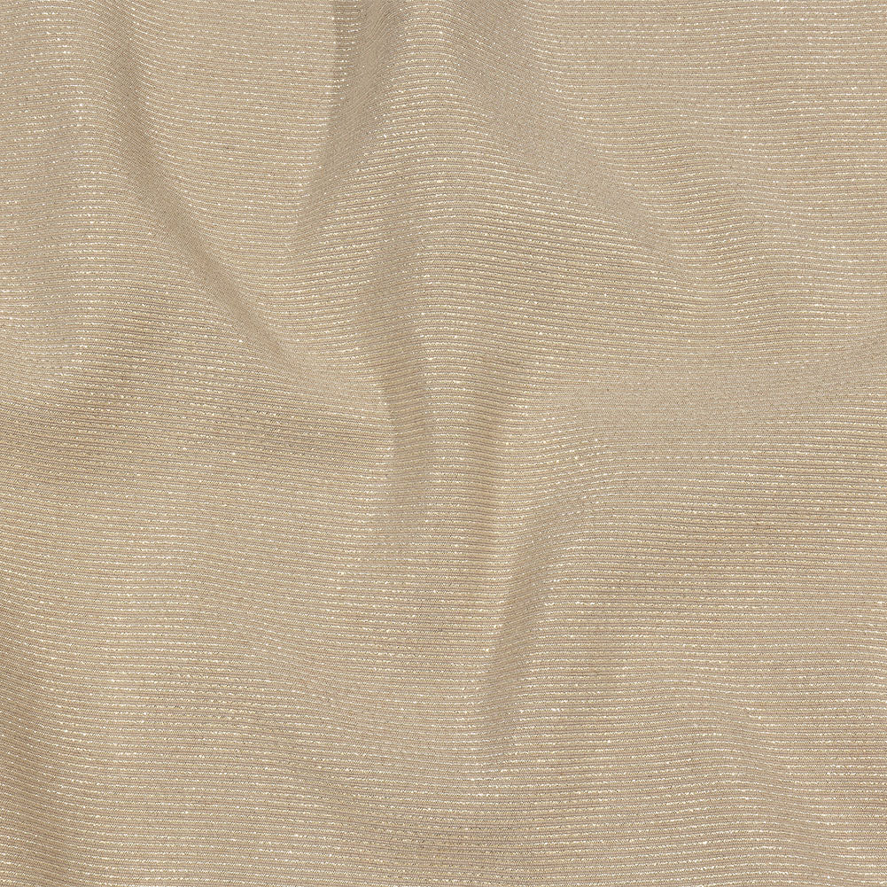 Metallic Gold, Silver and Beige Striped Cotton and Polyester Matelasse - Joann Fabrics