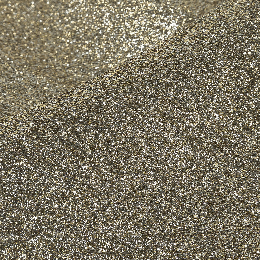 Cygnus Metallic Silver and Gold Crinkled Lame Luxury Brocade - Joann Fabrics