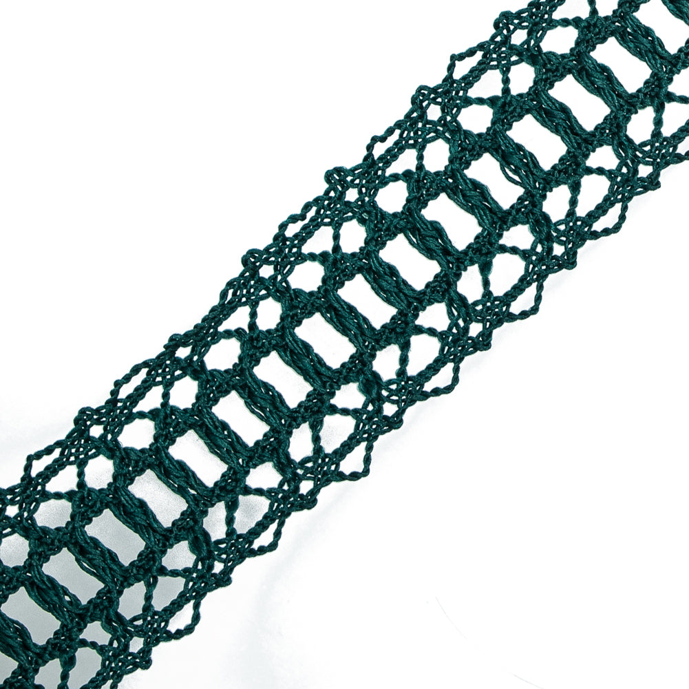 Emerald European Crochet Trim - 1.25