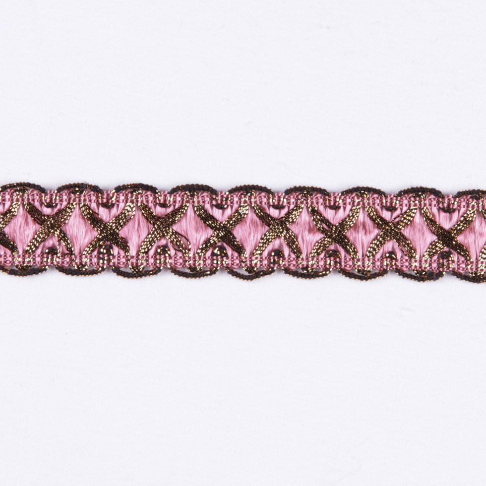 Gold/Pink Metallic Braid - Joann Fabrics