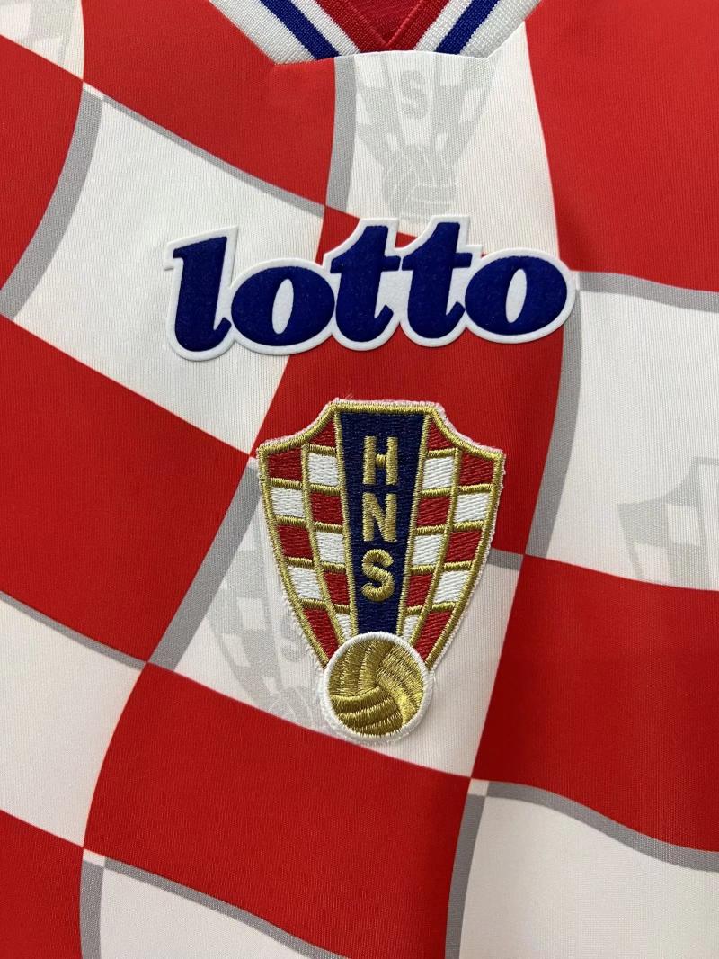 1998 Retro Croatia National Team Home Football Shirt 1:1 Thai Quality