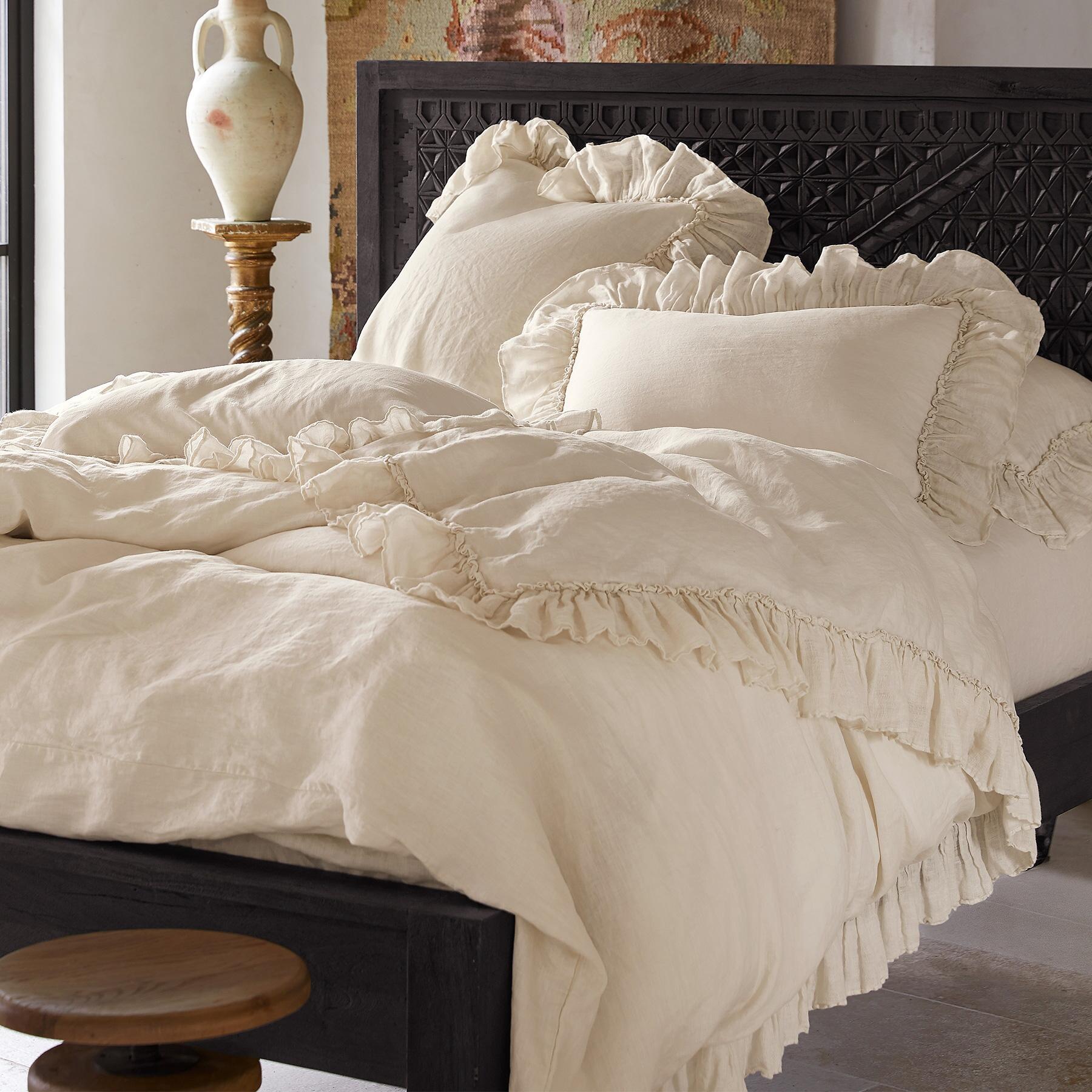 Gossamer Linen Ruffle Bedskirt - Blair Catalog