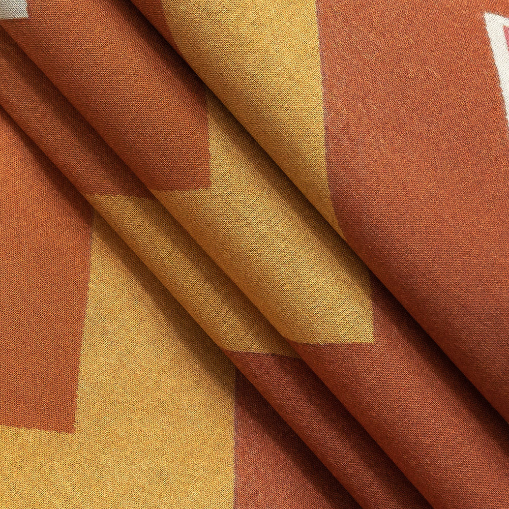 Cotton Voile - Pink and Orange Zig Zags - Festa di Apollo Print - Mood Exclusive Viso Collection - Joann Fabrics