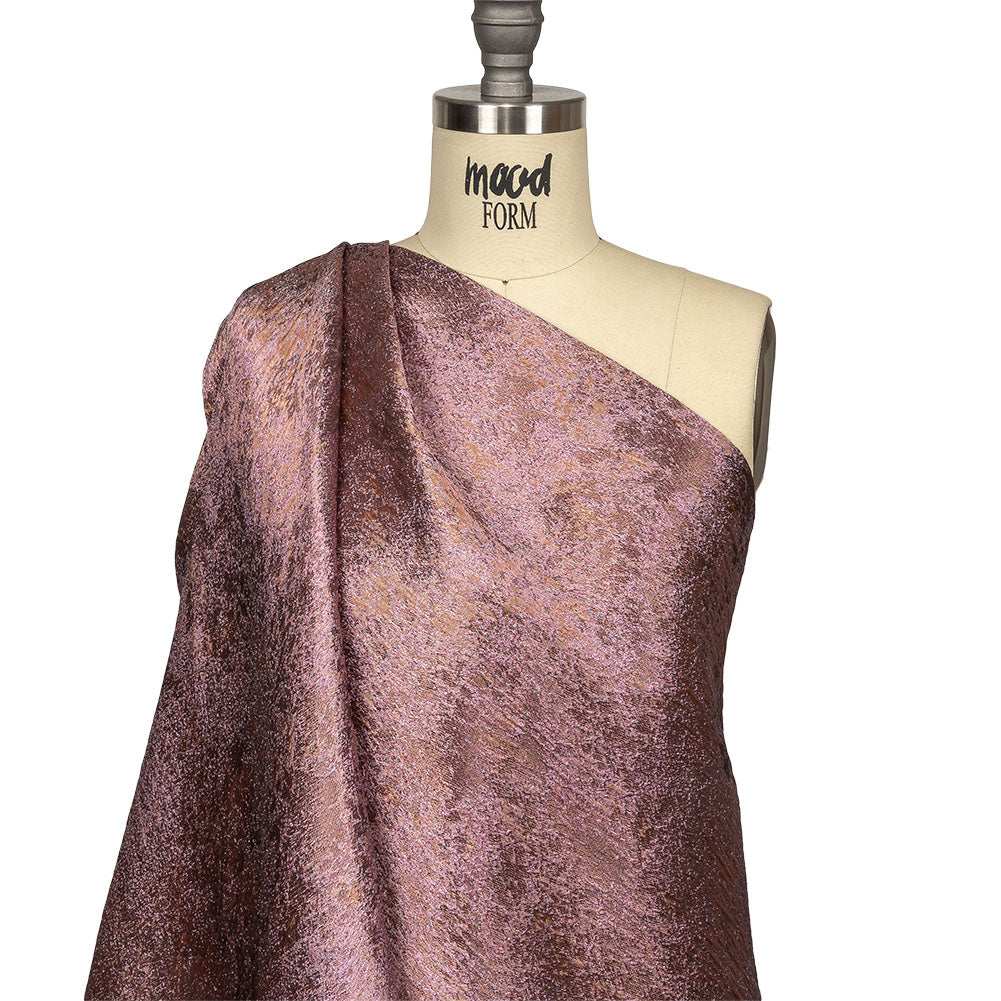 Pegasus Pink, Pale Blue and Gold Mottled Luxury Brocade - Joann Fabrics