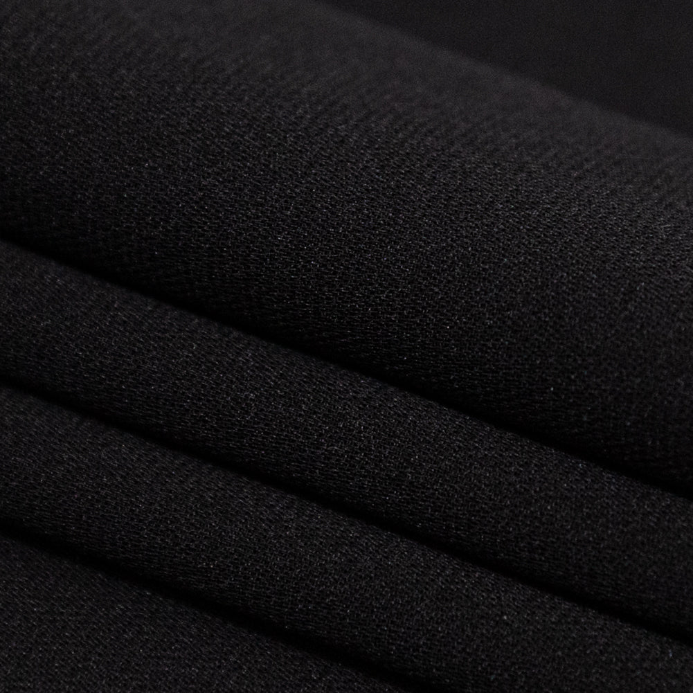Italian Raven Black Stretch Silk Georgette - Joann Fabrics