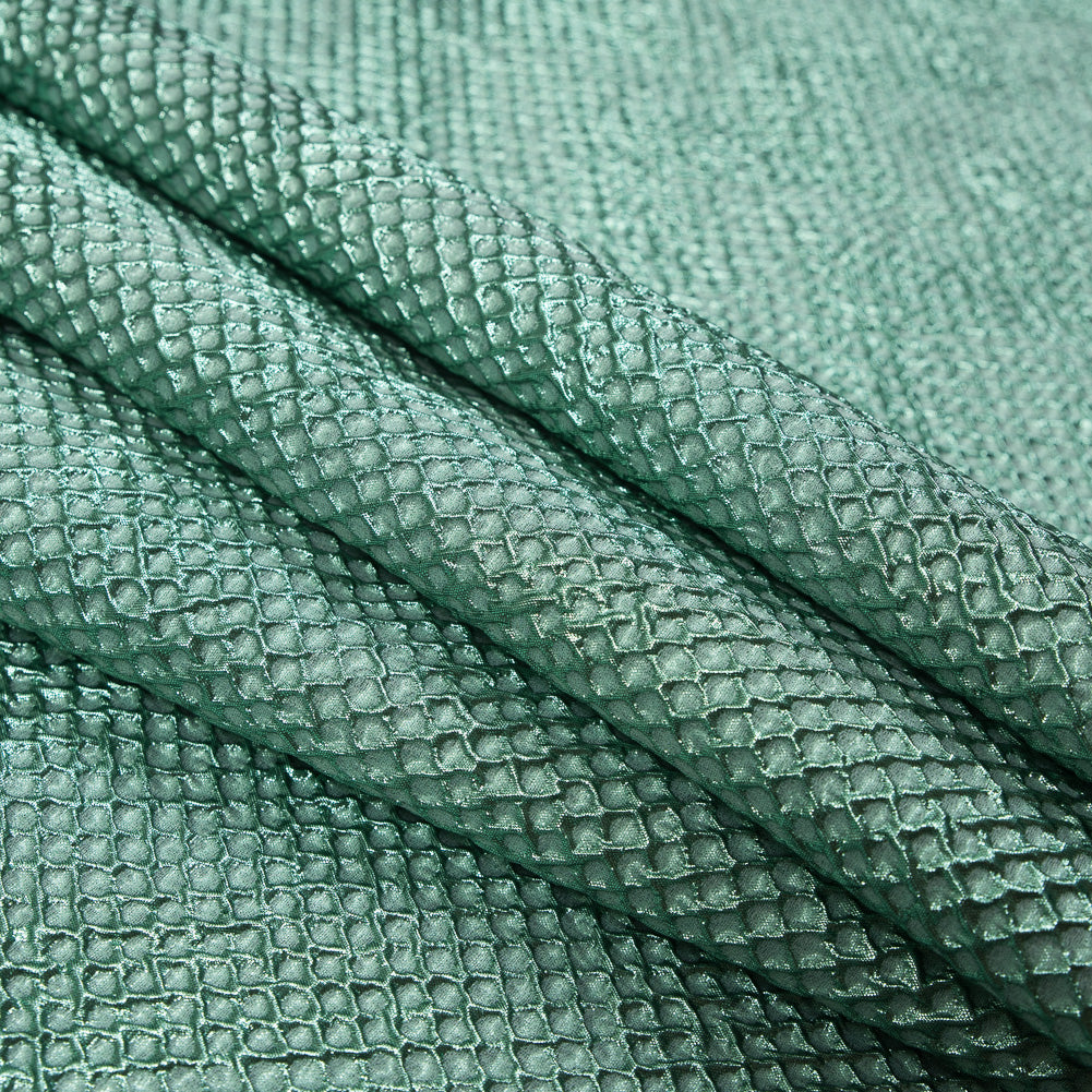 Marylin Metallic Green Diamond Quilted Brocade - Joann Fabrics
