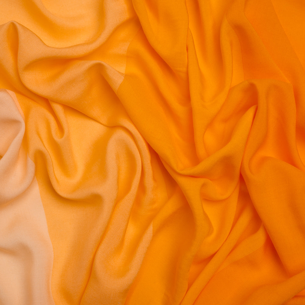 Rayon Batiste - Butter Yellow and Orange Wide Stripes - Joann Fabrics