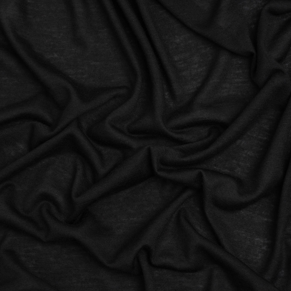 Lightweight Rayon Jersey - Black - Designer Deadstock - Joann Fabrics