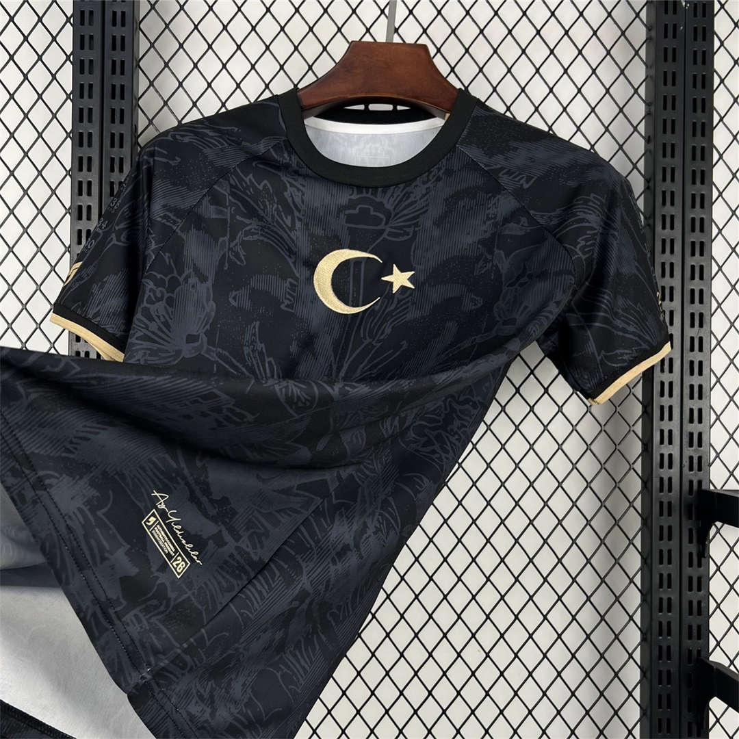 Turkey 2026 Black With Subtle Patterns Special Edition Jersey - Fans Version - UnitedFutballJersey