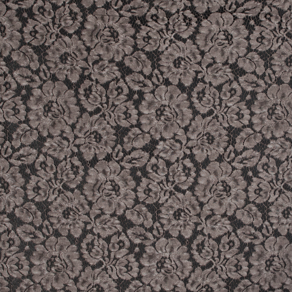 Pad Dyed Cotton Lace - Coffee Floral - Stevie Collection - Joann Fabrics