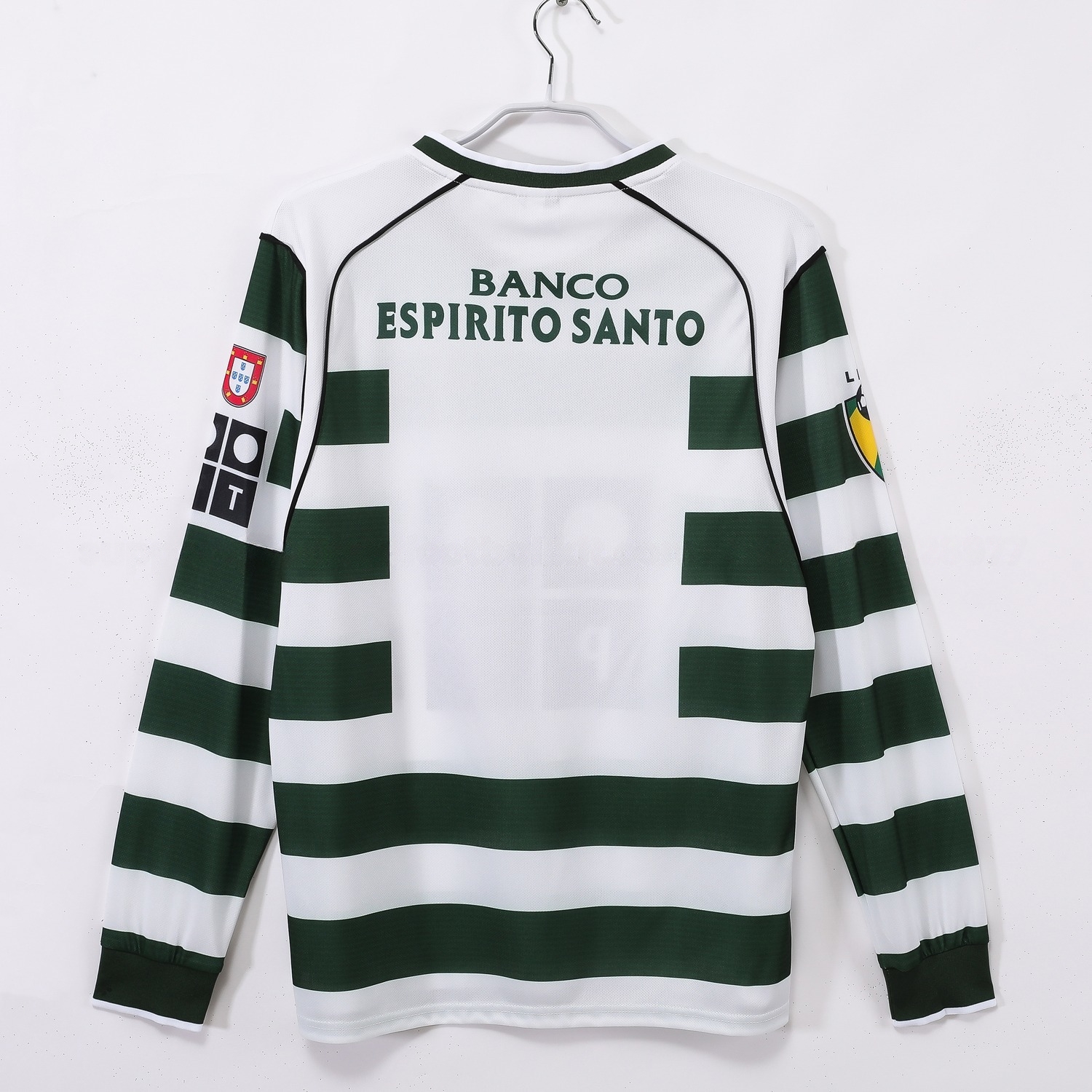 Retro Sporting CP 2001-03 Home Long Sleeves Jersey - UnitedFutballJersey