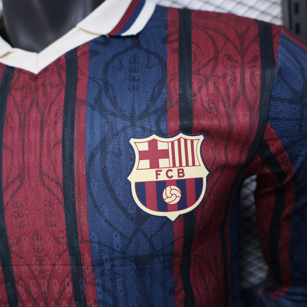 2025/2026 Long Sleeve Barcelona 125th Anniversary Version Football Jersey 1:1 Thai quality