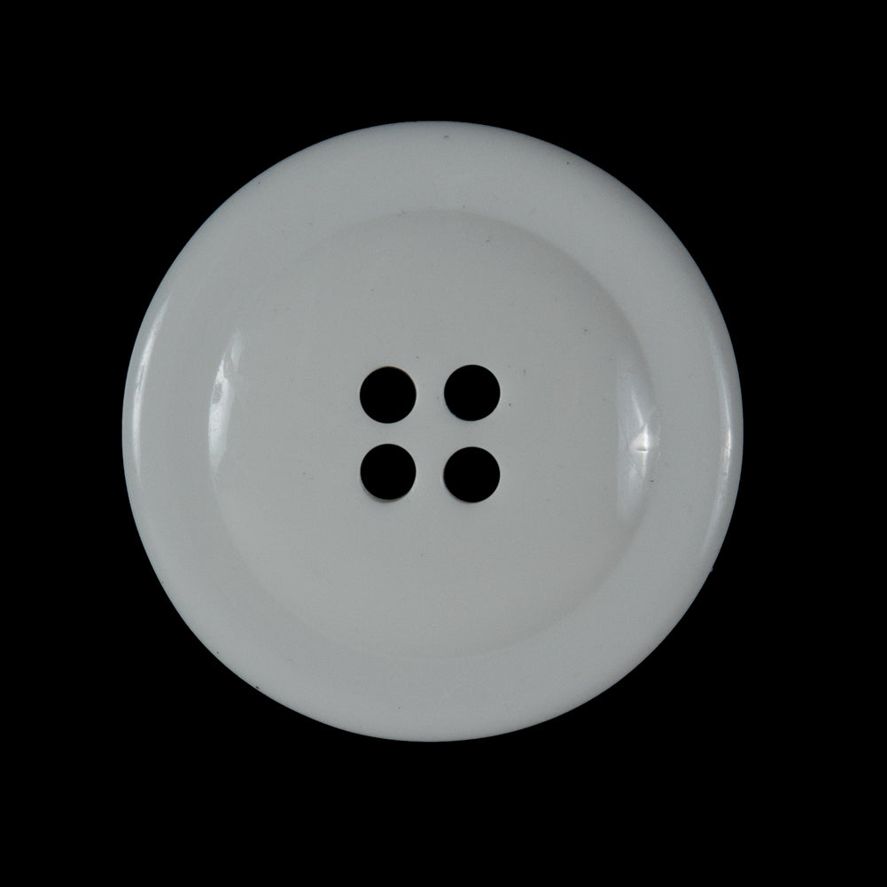 White and Black Plastic 4-Hole Button - 45L/28mm - Joann Fabrics