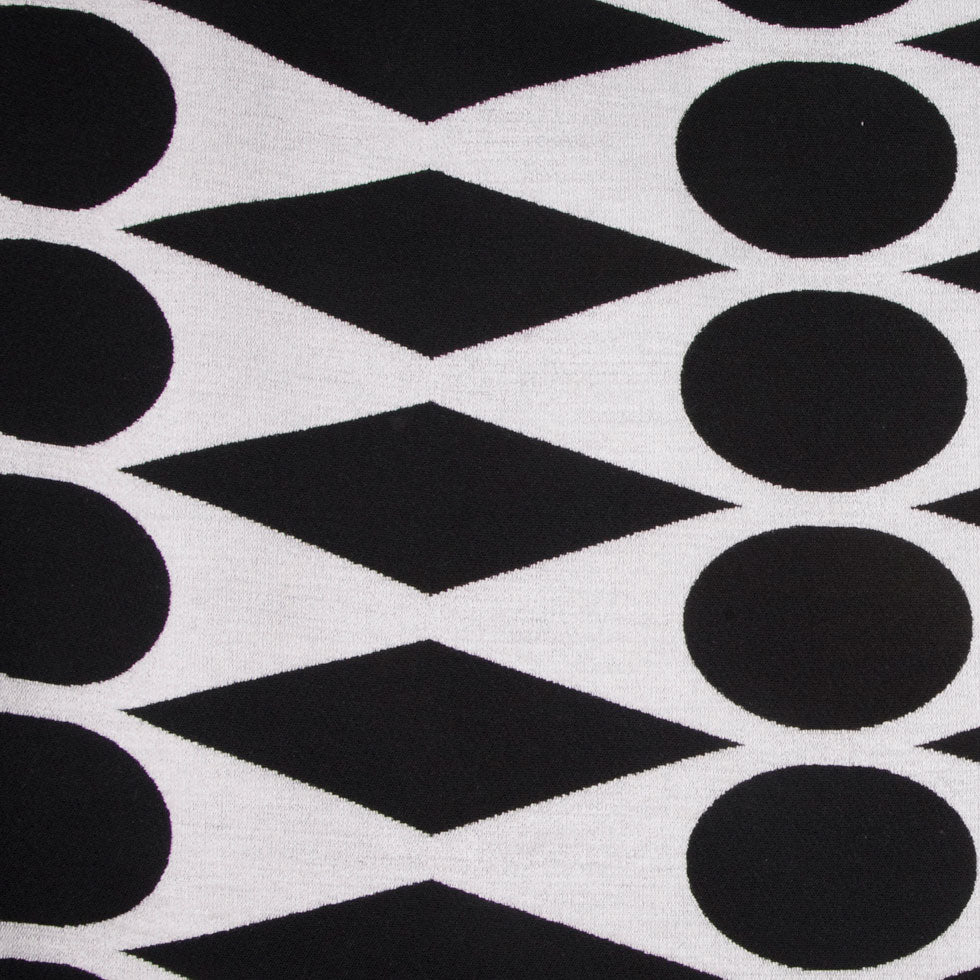 White/Black Geometric Chenille - Joann Fabrics