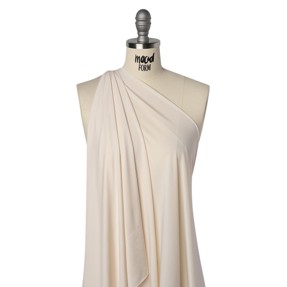 Stretch Polyester Jersey - Cream - Famous Australian Designer Deadstock - Joann Fabrics