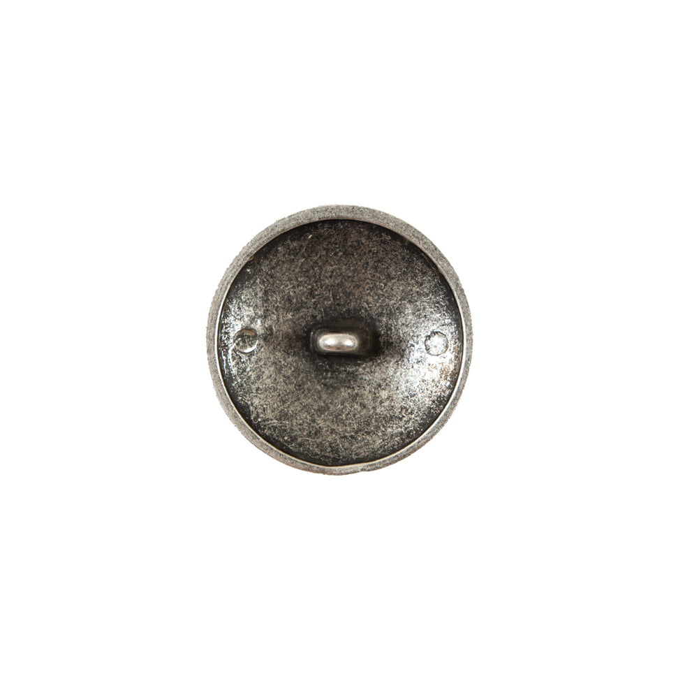 Italian Silver Button with Double-Headed Eagle Emblem - 24L/15mm - Joann Fabrics