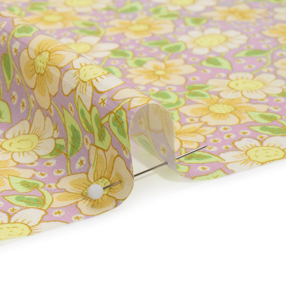 Mood Exclusive Lilac Daisy Dipper Cotton Poplin - Joann Fabrics