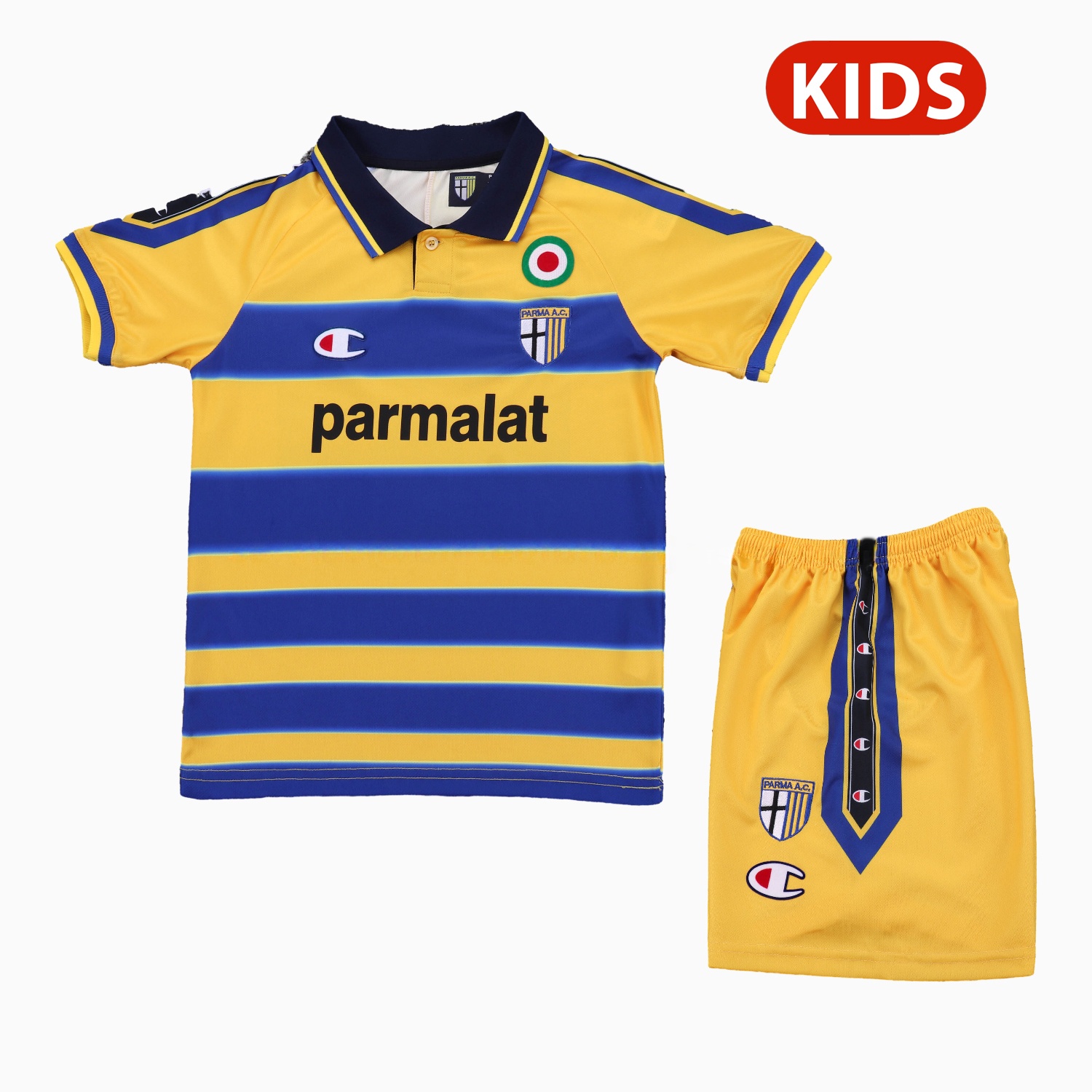 Retro Parma 1999-00 Home Kids Kit - UnitedFutballJersey
