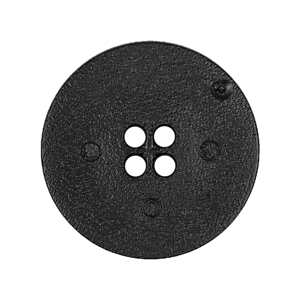 Gingerbread and Deep Charcoal Speckled Textured 4-Hole Molded Plastic Button - 45L/29mm - Joann Fabrics