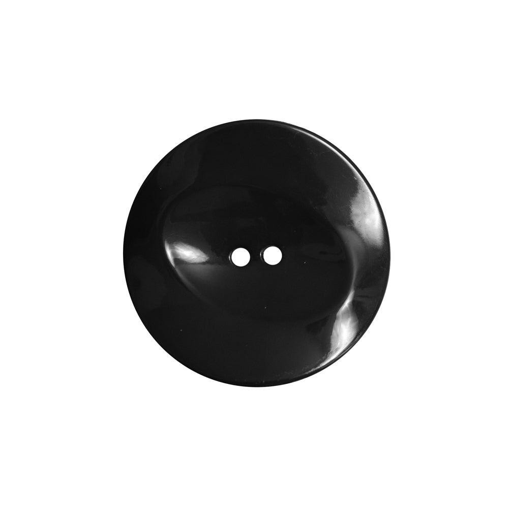 Italian Black Concaved Plastic 2-Hole - 36L/23mm - Joann Fabrics