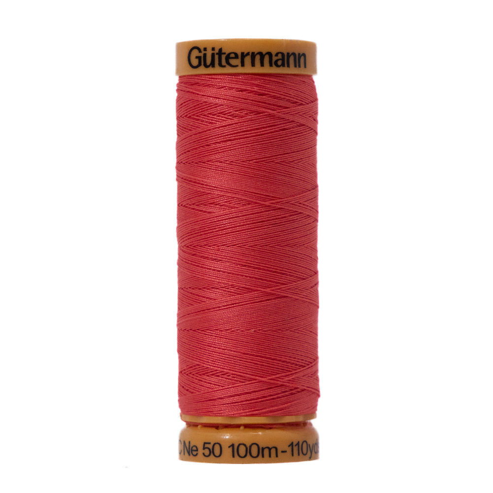 Gutermann Natural Cotton Thread 100m - 4930 Bright Coral - Joann Fabrics