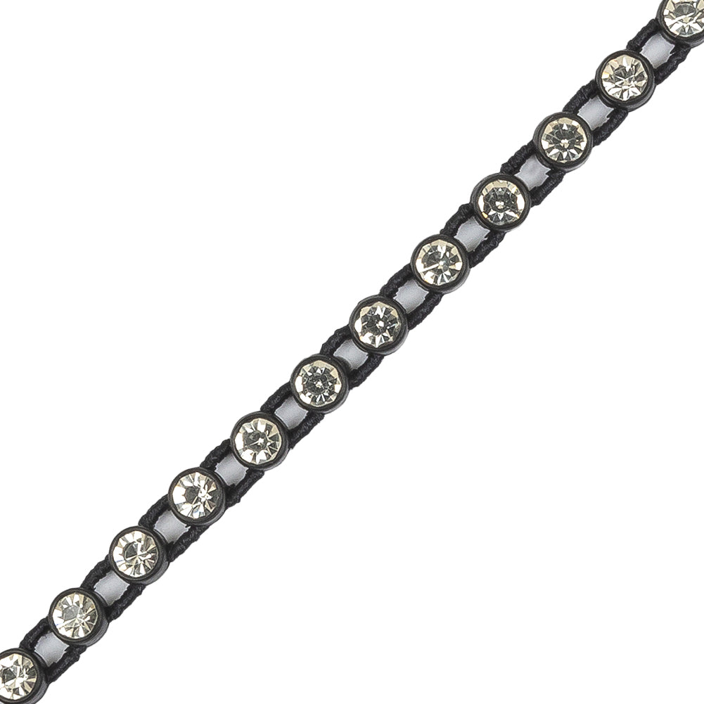 Vintage Crystal and Black Stretch Rhinestone Trimming - 4mm - Joann Fabrics